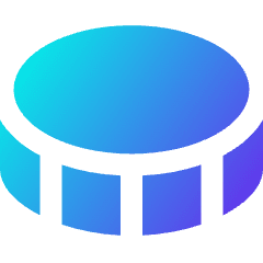 Coin Horizontal Icon from Sharp Gradient Set