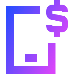 Mobile Payment Icon from Sharp Gradient Set