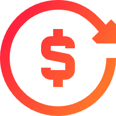 Transaction Repeat Recurring Icon from Sharp Gradient Set