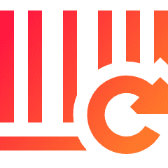 Bar Code Refresh Icon from Sharp Gradient Set