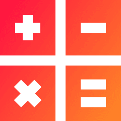 Calculator 2 Icon from Sharp Gradient Set