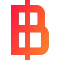 Baht Icon from Sharp Gradient Set