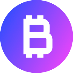 Bitcoin Circle 1 Icon from Sharp Gradient Set