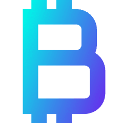 Bitcoin Icon from Sharp Gradient Set