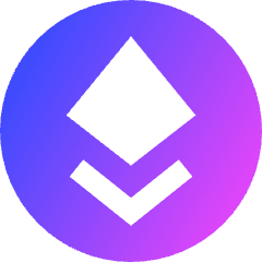 Ethereum Circle Icon from Sharp Gradient Set