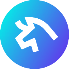 Uniswap Circle Icon from Sharp Gradient Set