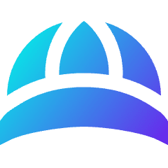 Cap Front Icon from Sharp Gradient Set