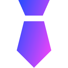 Necktie Icon from Sharp Gradient Set