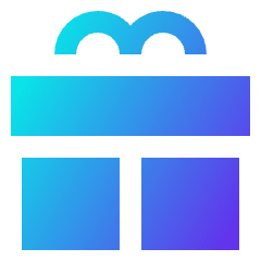 Gift 2 Icon from Sharp Gradient Set