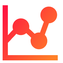 Graph Dot Icon from Sharp Gradient Set
