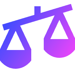 Justice Scale 2 Icon from Sharp Gradient Set