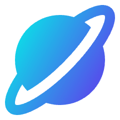 Planet Icon from Sharp Gradient Set
