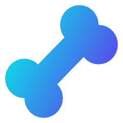 Bone Icon from Sharp Gradient Set