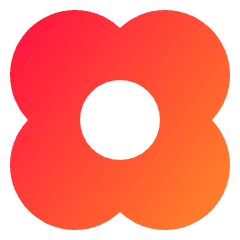 Flower Icon from Sharp Gradient Set