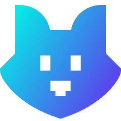 Fox Icon from Sharp Gradient Set