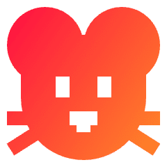 Rat Icon from Sharp Gradient Set