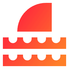 Shark Icon from Sharp Gradient Set