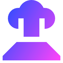 Volcano Icon from Sharp Gradient Set