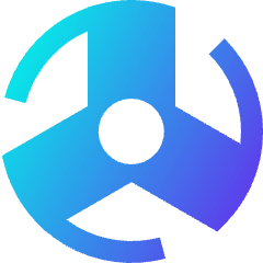 Wind Energy Icon from Sharp Gradient Set