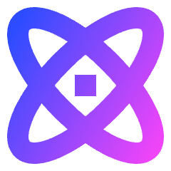 Atom Icon from Sharp Gradient Set