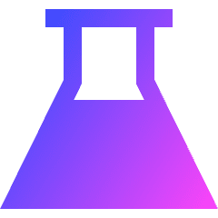 Erlenmeyer Flask Icon from Sharp Gradient Set