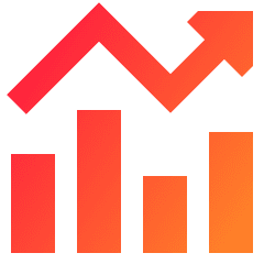 Decent Work And Economic Growth Icon from Sharp Gradient Set