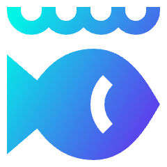 Life Below Water Icon from Sharp Gradient Set