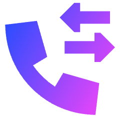 Add Call Icon from Sharp Gradient Set