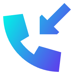 Incoming Call Icon from Sharp Gradient Set