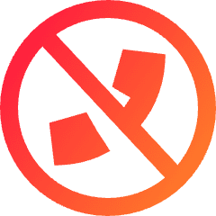 Phone Circle Off Icon from Sharp Gradient Set