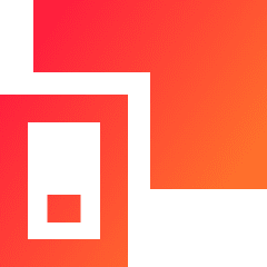 Phone Telephone Project Screen Icon from Sharp Gradient Set