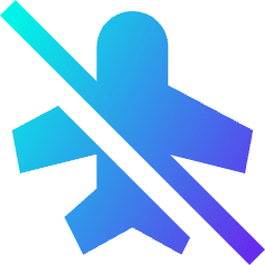 Airplane Disabled Icon from Sharp Gradient Set