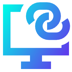 Desktop Personal Hotspot Icon from Sharp Gradient Set