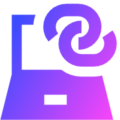 Laptop Personal Hotspot Icon from Sharp Gradient Set