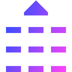 Phone Numpad Up Icon from Sharp Gradient Set