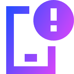 Notification Alert Icon from Sharp Gradient Set