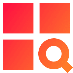 Application Search Icon from Sharp Gradient Set