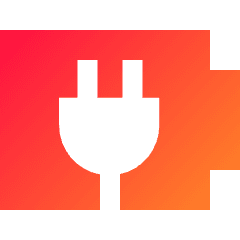 Battery Charging Plug Icon from Sharp Gradient Set