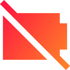 Battery Empty 2 Icon from Sharp Gradient Set