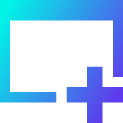 Browser Add Icon from Sharp Gradient Set