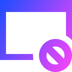 Browser Block Icon from Sharp Gradient Set