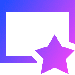 Browser Favorite Star Icon from Sharp Gradient Set