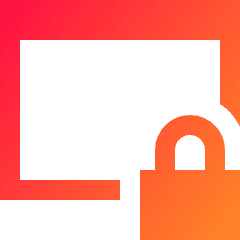 Browser Lock Icon from Sharp Gradient Set