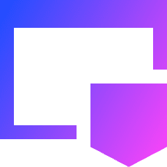 Browser Shield Icon from Sharp Gradient Set