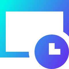 Browser Time Icon from Sharp Gradient Set