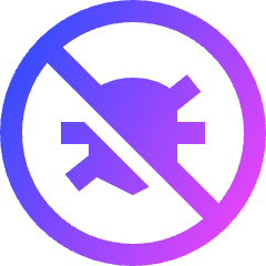 Bug Antivirus Debugging Icon from Sharp Gradient Set