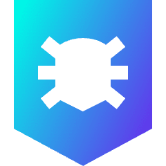 Bug Antivirus Shield Icon from Sharp Gradient Set