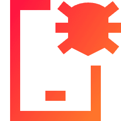 Bug Virus Phone Icon from Sharp Gradient Set