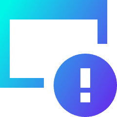 Threat Browser Icon from Sharp Gradient Set