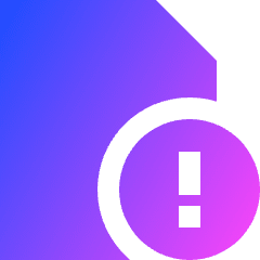 Threat Document Icon from Sharp Gradient Set